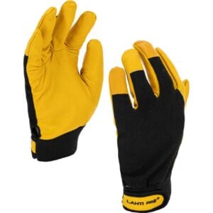 Lahti Pro talvityökäsineet pukinnahka tarraranne ruskea