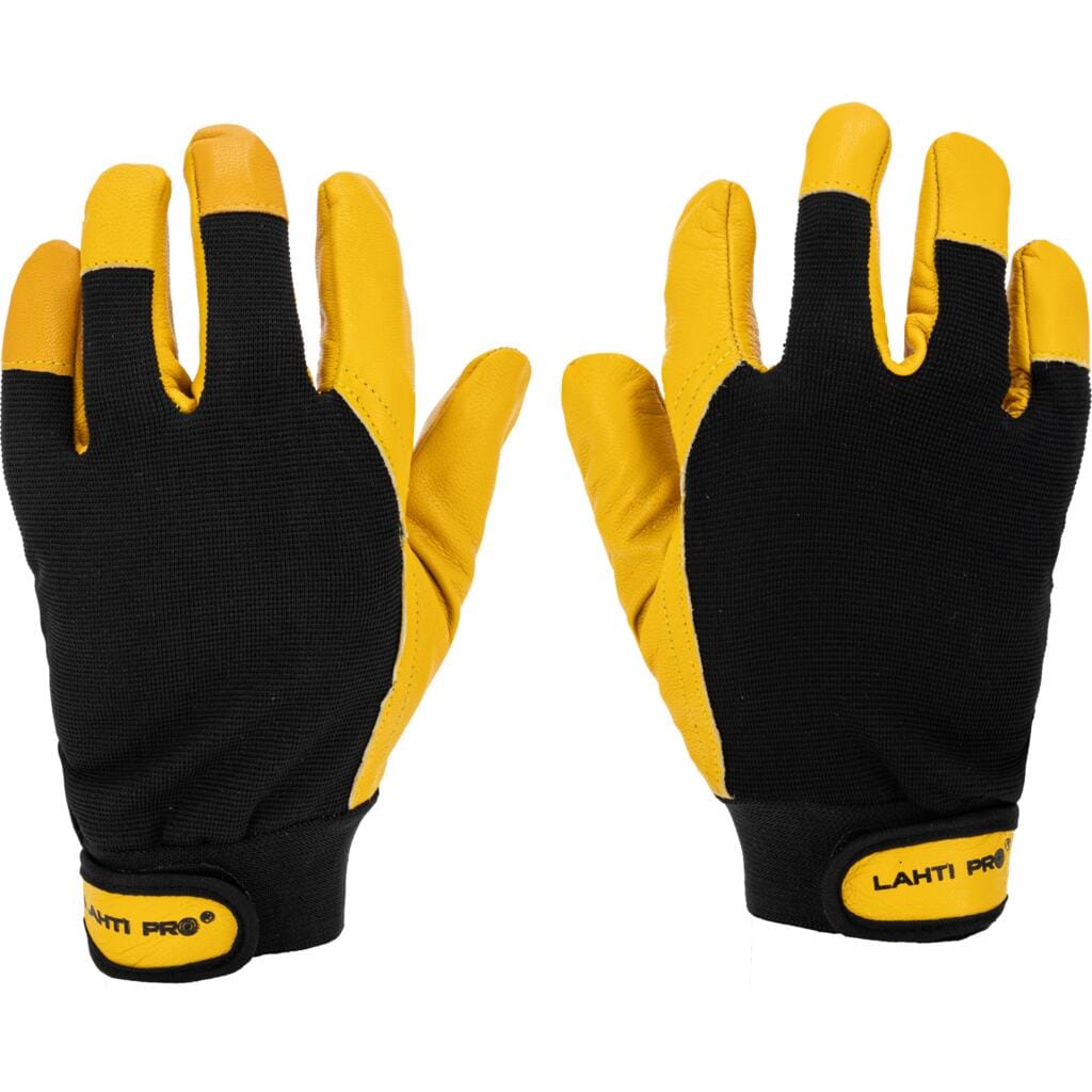 Lahti Pro talvityökäsineet pukinnahka tarraranne ruskea