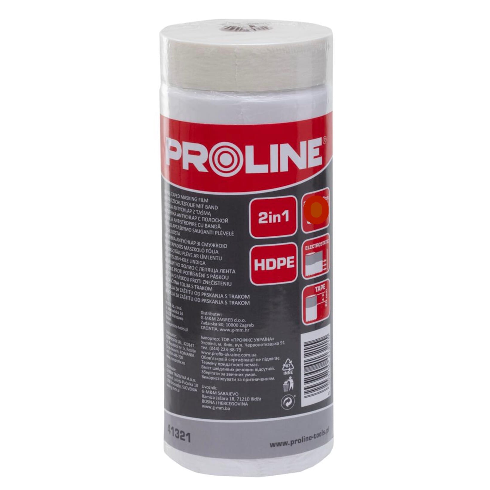 Suojamuovi teipillä, 20m x 140 cm