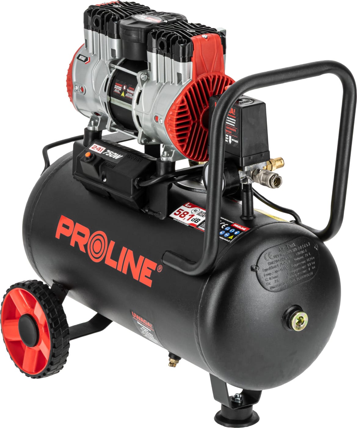 Proline P200004 öljytön "silent" kompressori