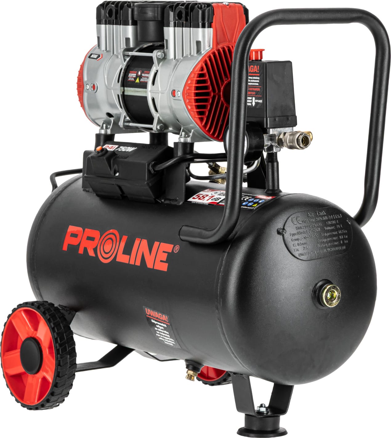 Proline P200004 öljytön "silent" kompressori