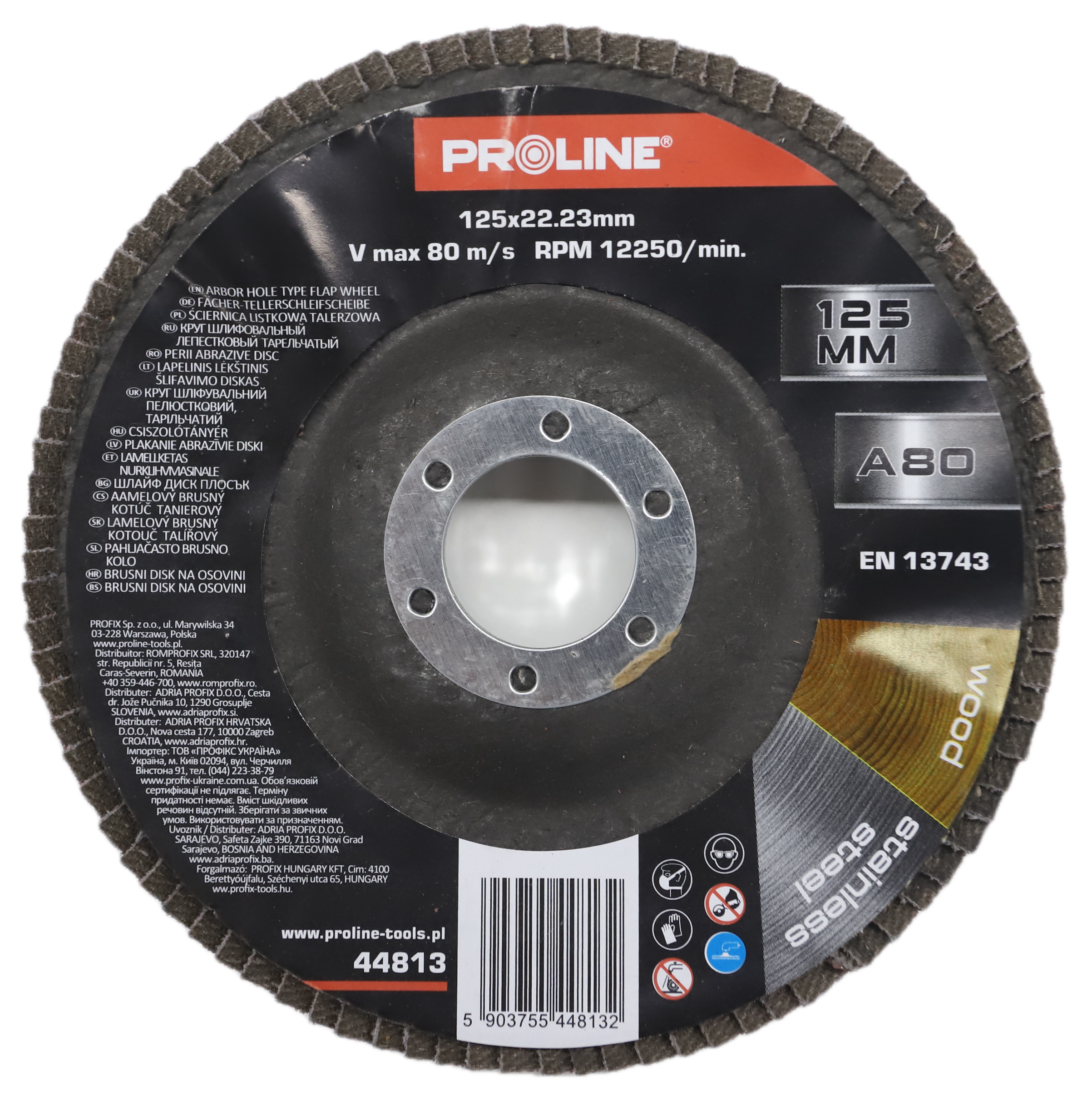 Proline lamellilaikka 125 mm / P80