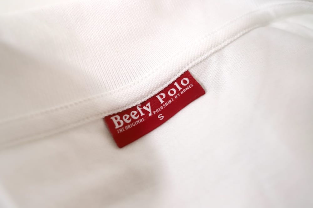 Hanes Beefy Polo pikee paita, valkoinen