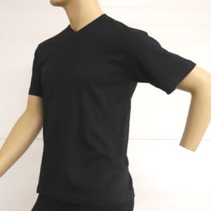 Hanes Vee-T musta T-paita