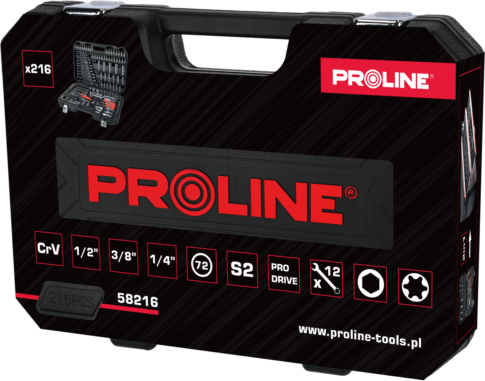 Proline työkalusarja, 216-osainen