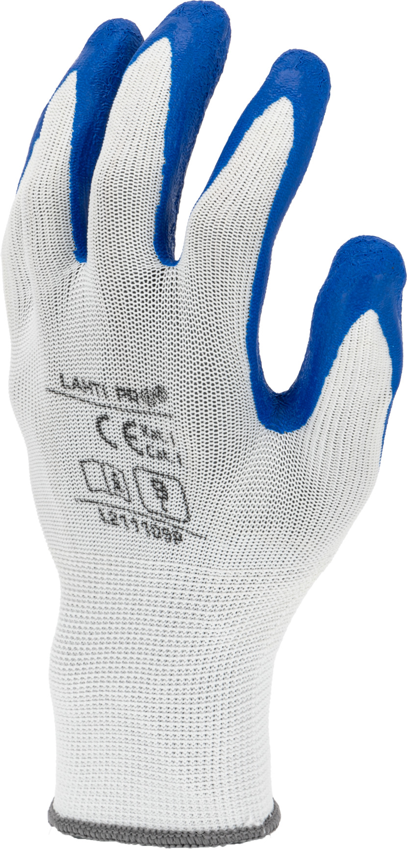 Lahti Pro lateksipinnoitetut suojakäsineet, 12 paria, navy/white