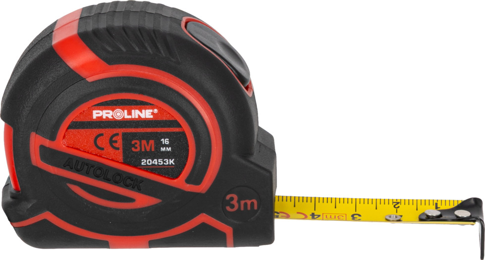 Proline rullamitta 3 m / 16 mm automaattijarrulla