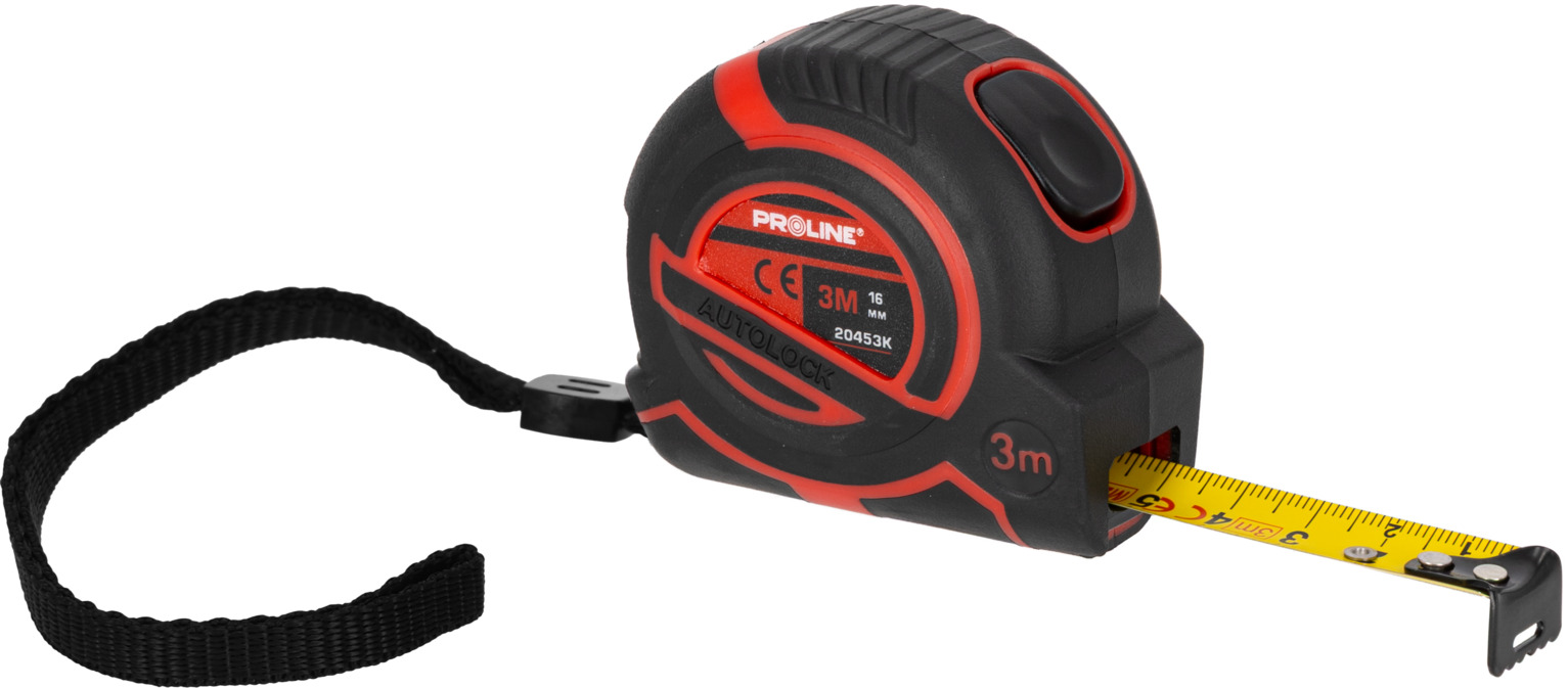 Proline rullamitta 3 m / 16 mm automaattijarrulla