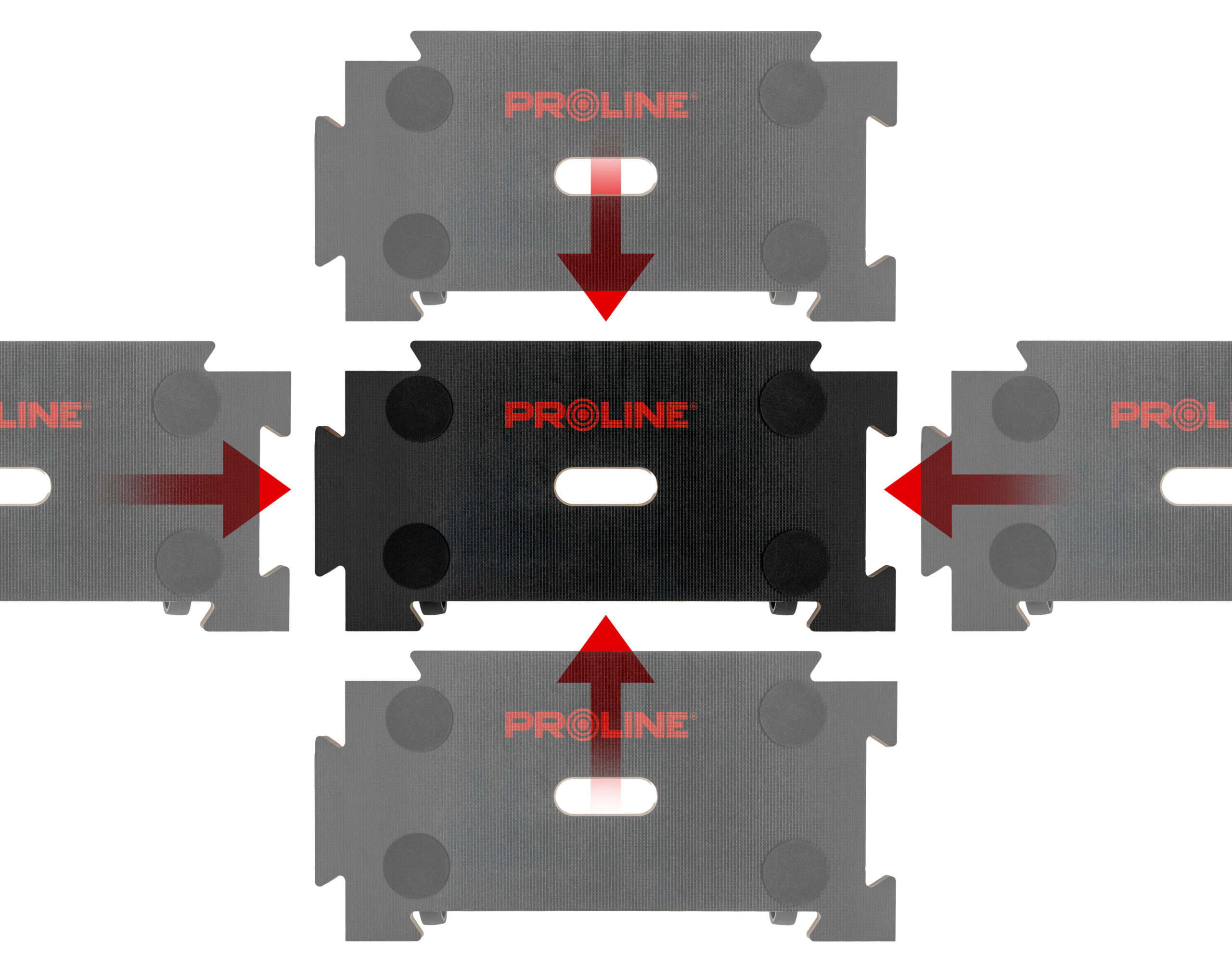 Proline Puzzle ketjutettava siirtoalusta 200kg, 75mm pyörillä