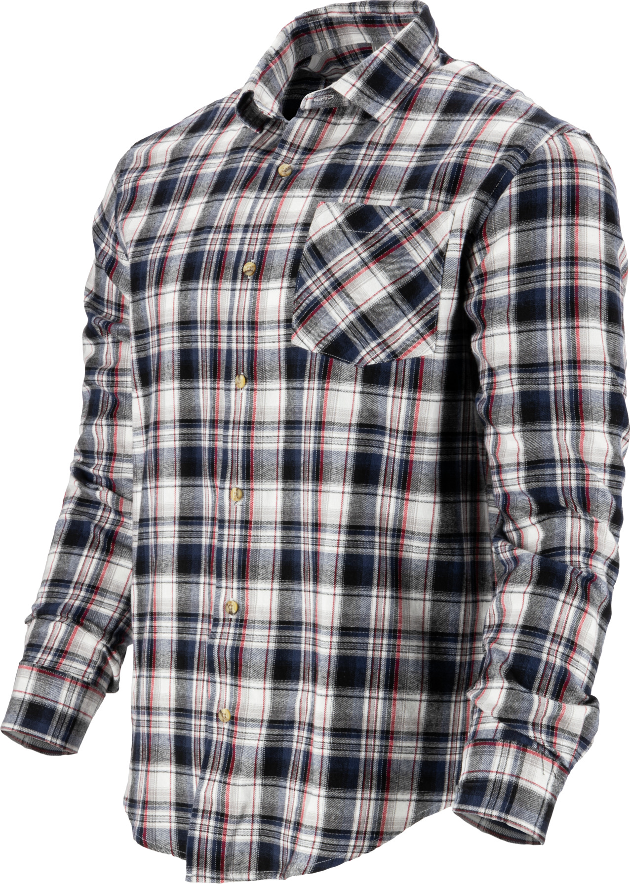 Lahti Pro ruudullinen flanellipaita tummansininen-beige – 3XL