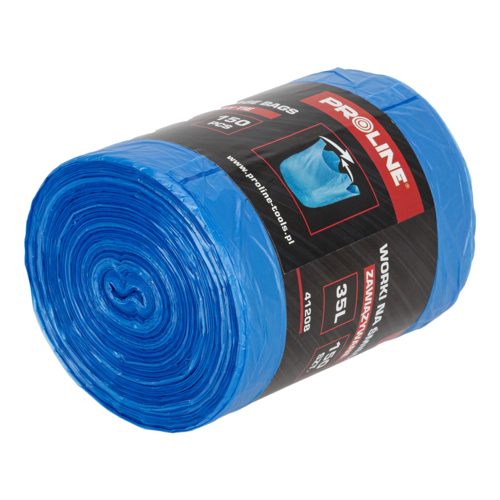 Proline roskapussit 35 l, 150 kpl, sininen