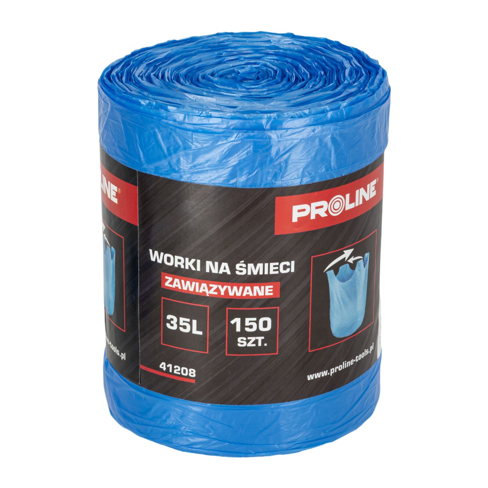 Proline roskapussit 35 l, 150 kpl, sininen